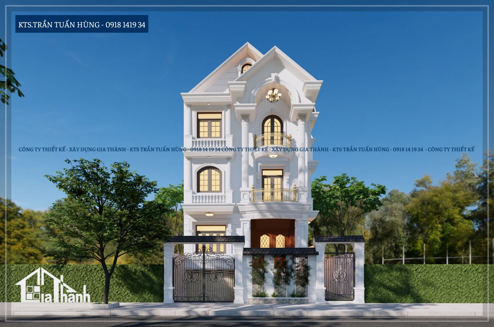 Biệt thự cổ điển Chị Hoa Bình Tân