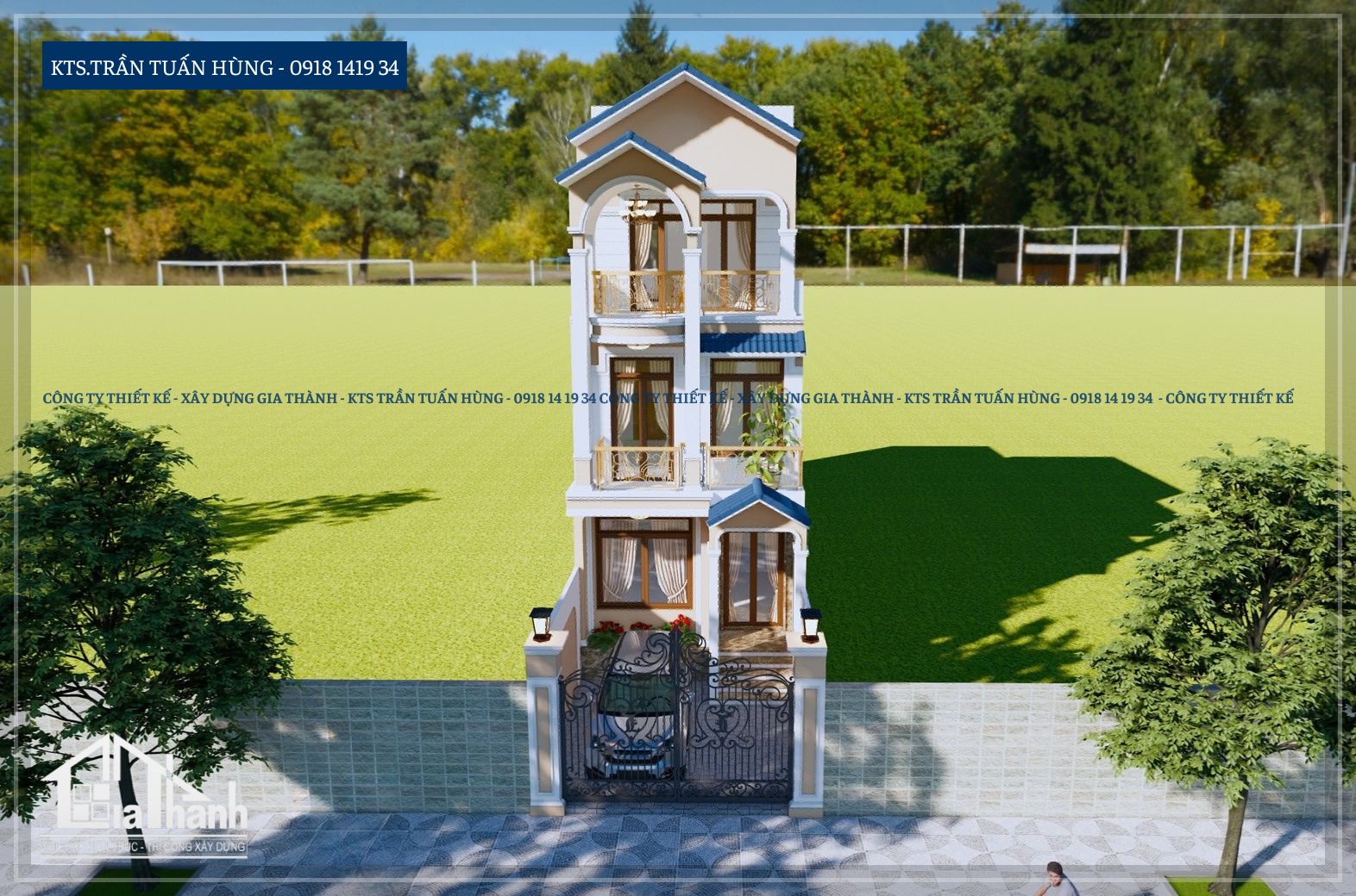 Nhà phố tân cổ điển 270 m² của anh Hiển