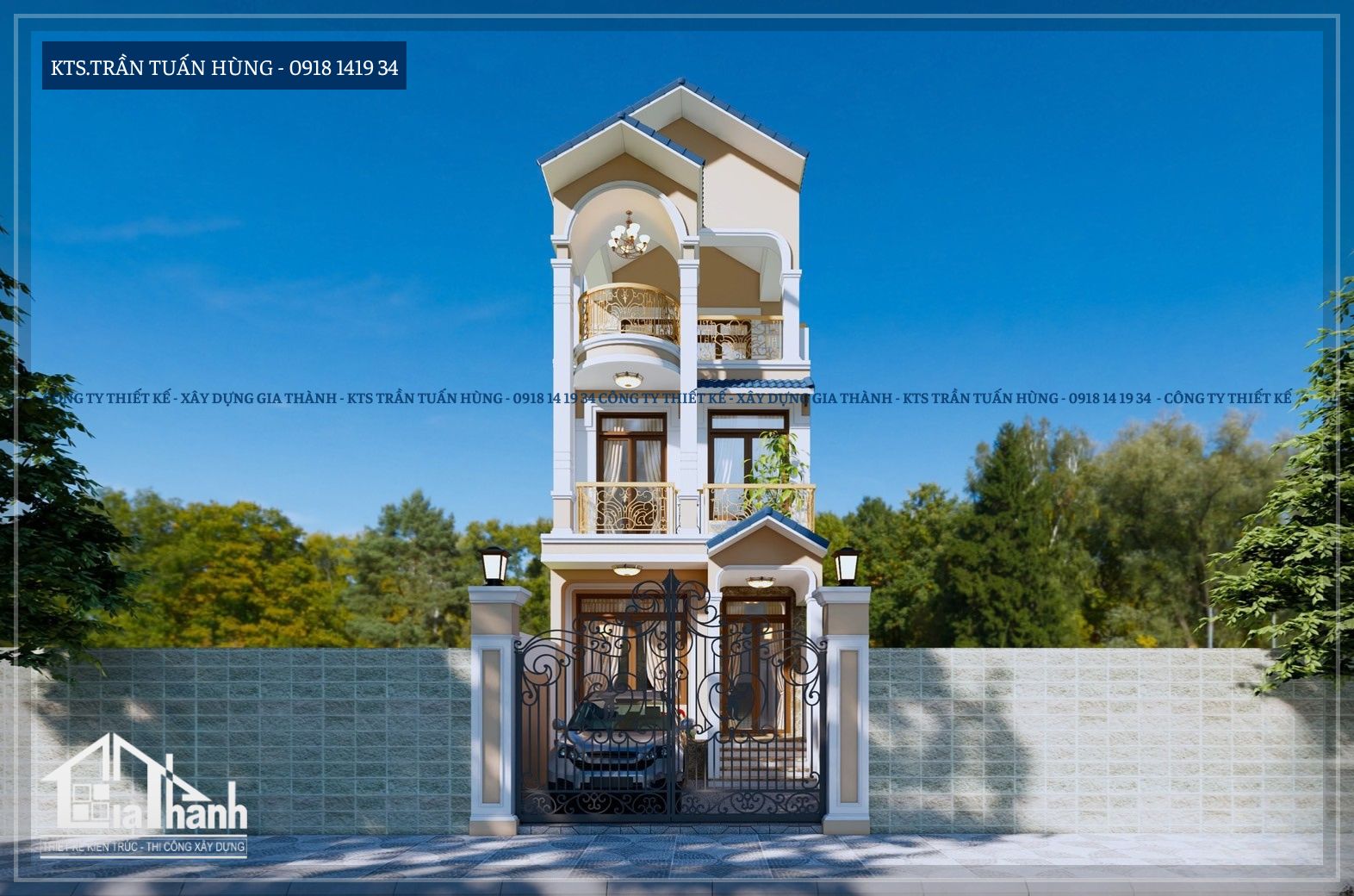 Nhà phố tân cổ điển của anh Hiển