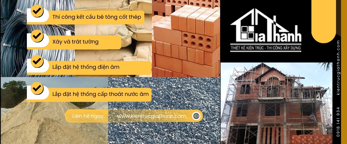 Dịch vụ xây dựng phần thô bao gồm những công việc gì?