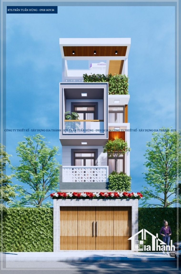 Nhà phố hiện đại 4 tầng anh Tú - không gian sống tiện nghi tại TP.HCM